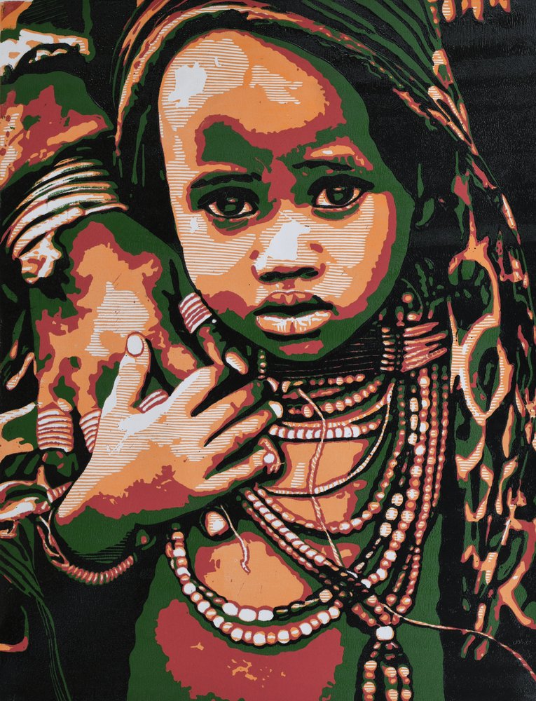 Et udtryksfuldt afrikansk barn af Tosin Oyeniyi