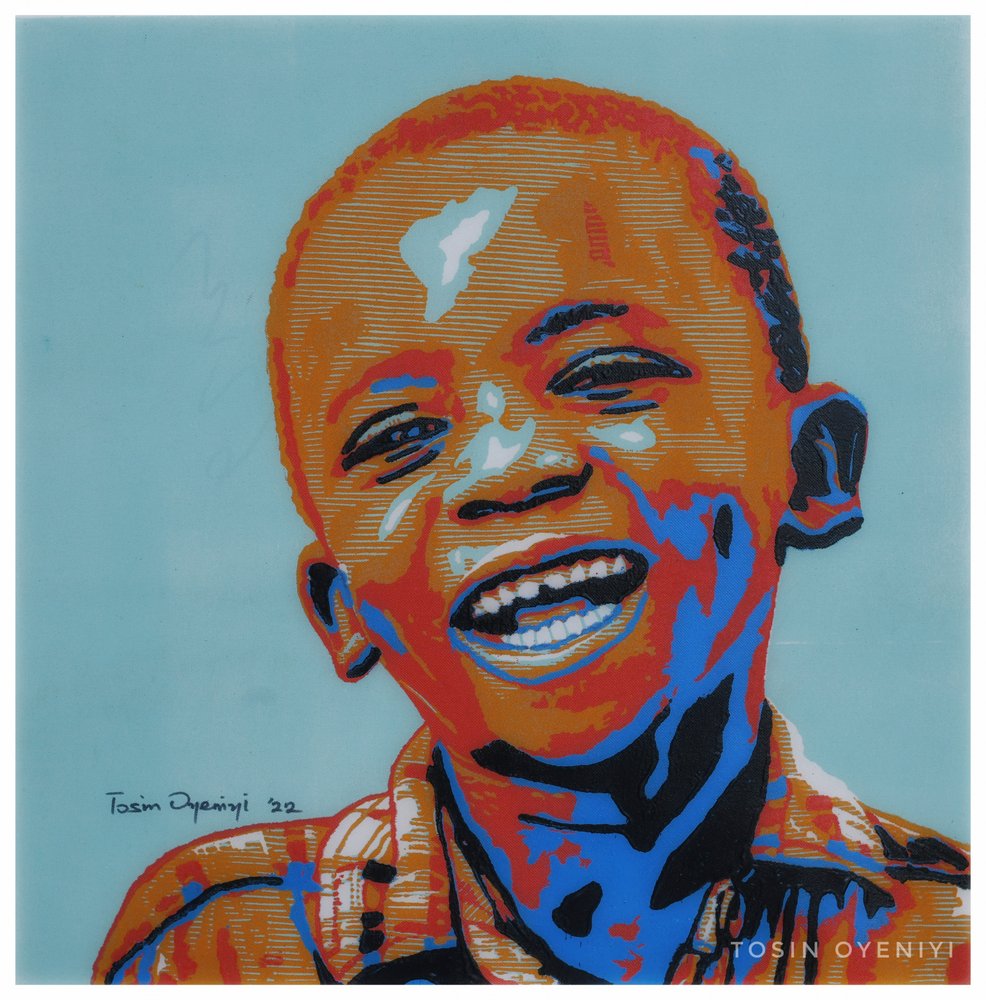 Happy Boy Pop Art af Tosin Oyeniyi