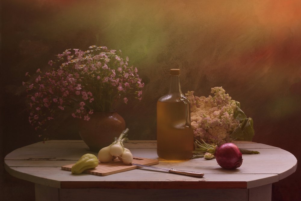 Høstbord med blomster af UstinaGreen