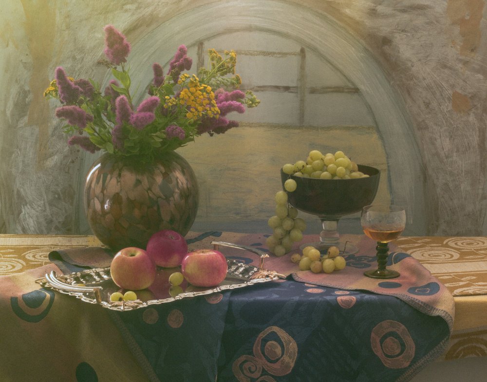 Rustikt blomsterstilleben af UstinaGreen