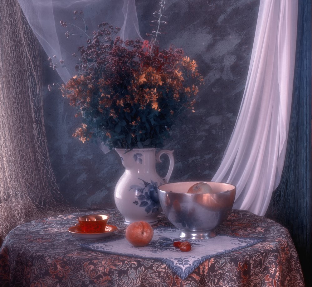 Vintage blomsterstilleben af UstinaGreen