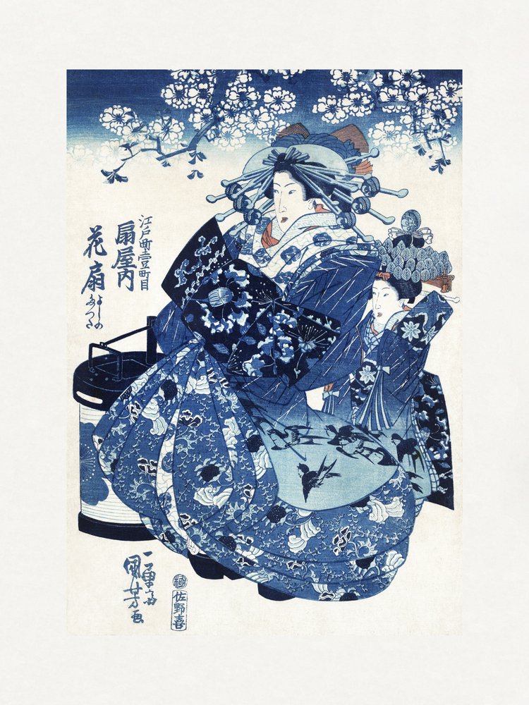 Japansk kvinde (1798–1861) af Utagawa Kuniyoshi