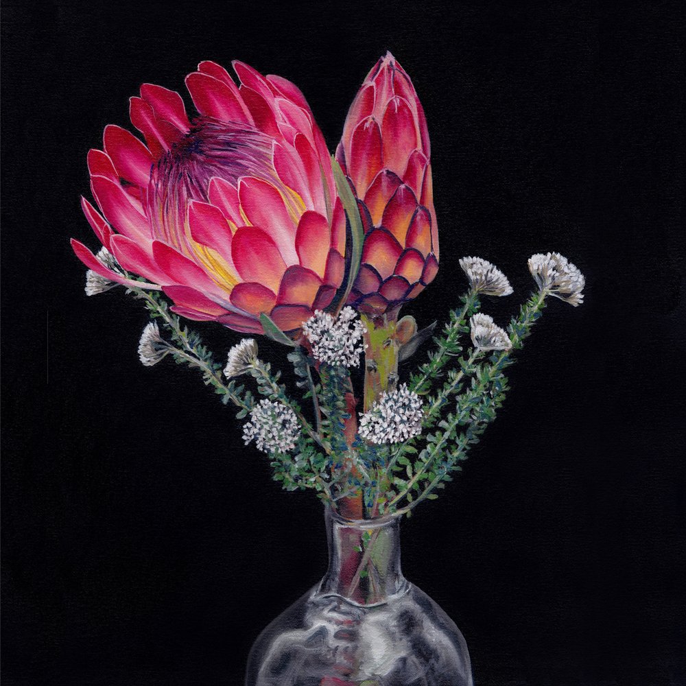 King Protea-buket af Viccy Wanliss