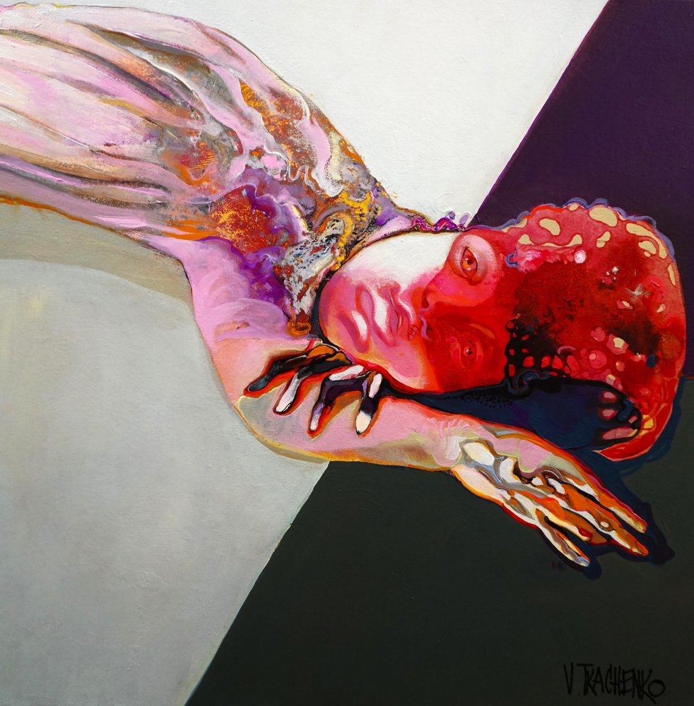 Livlig abstrakt figur af Victor Tkachenko