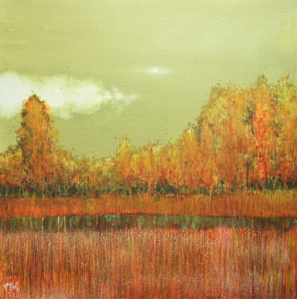 Efterårsrefleksion i marsken af Wayne Sleeth