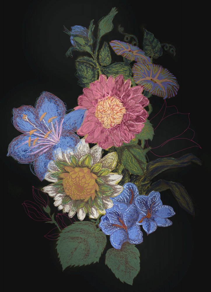Farverigt blomsterarrangement af XHOZUCAN