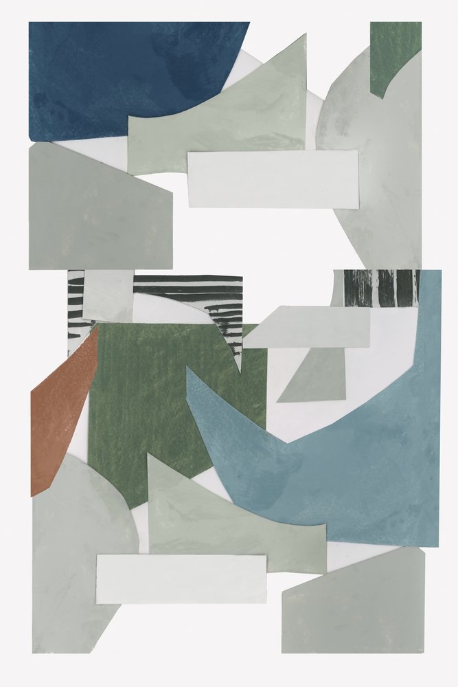 Abstrakt geometrisk collage af cartissi