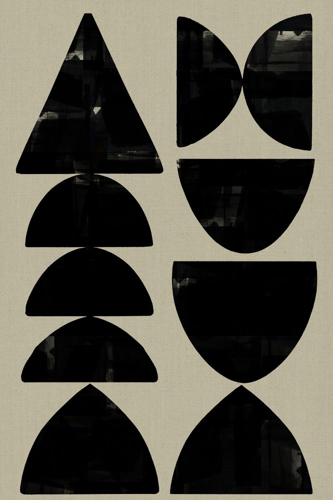 Abstrakte geometriske former af cartissi