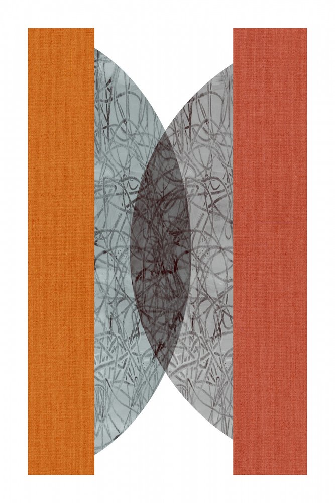 Abstrakt orange geometri af cartissi