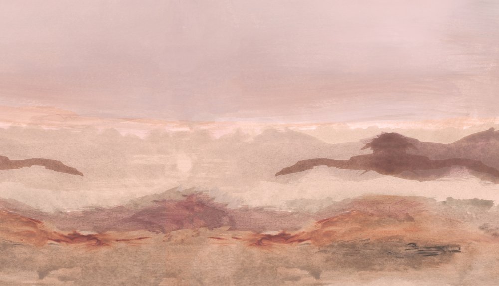 Abstrakt: Pink Horizon af cartissi