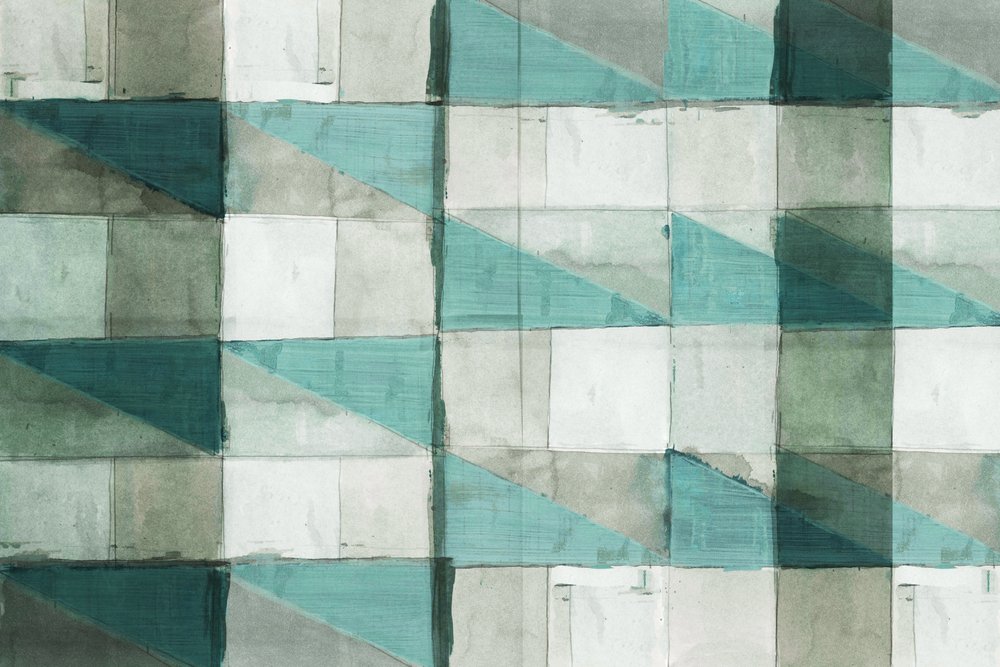 Aqua-geometrisk mønster af cartissi