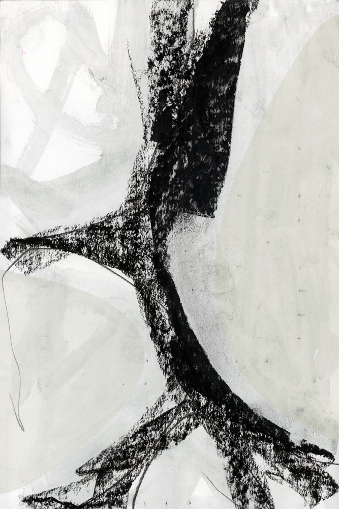 Dristig monokrom abstrakt kunst af cartissi