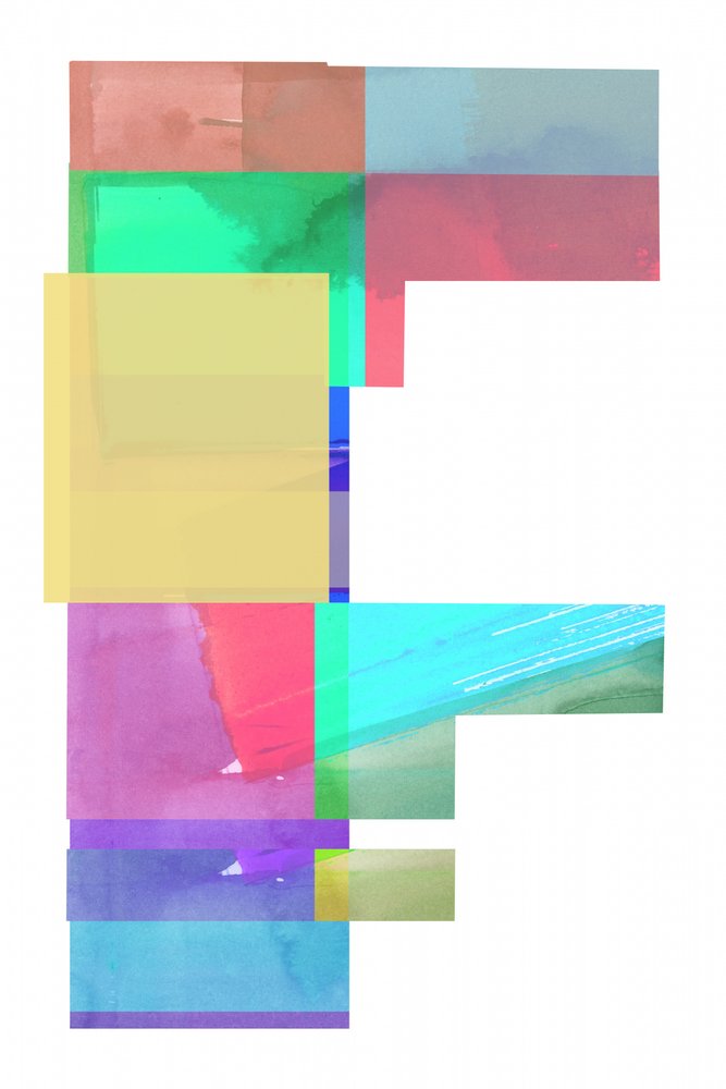 Farverig abstrakt geometri af cartissi
