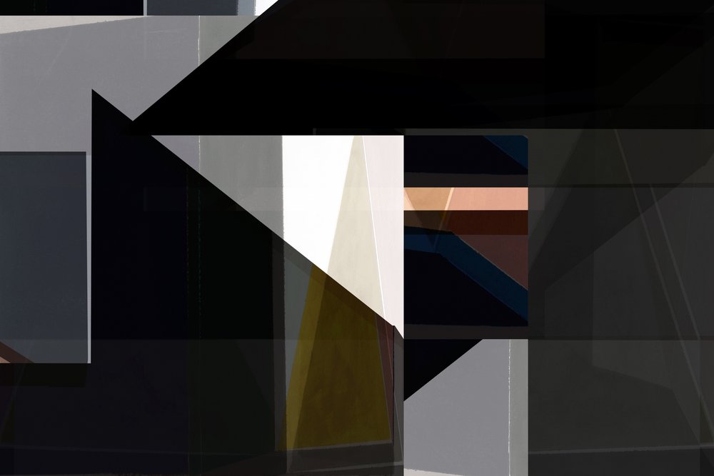 Mørk geometrisk abstraktion af cartissi