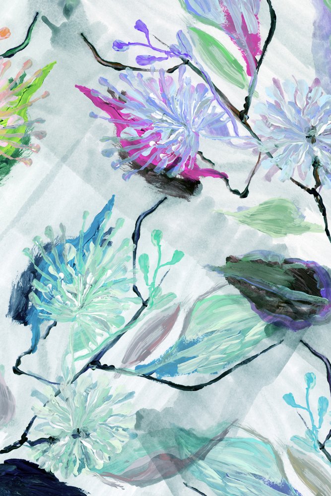 Delikate, maleriske blomster af cartissi