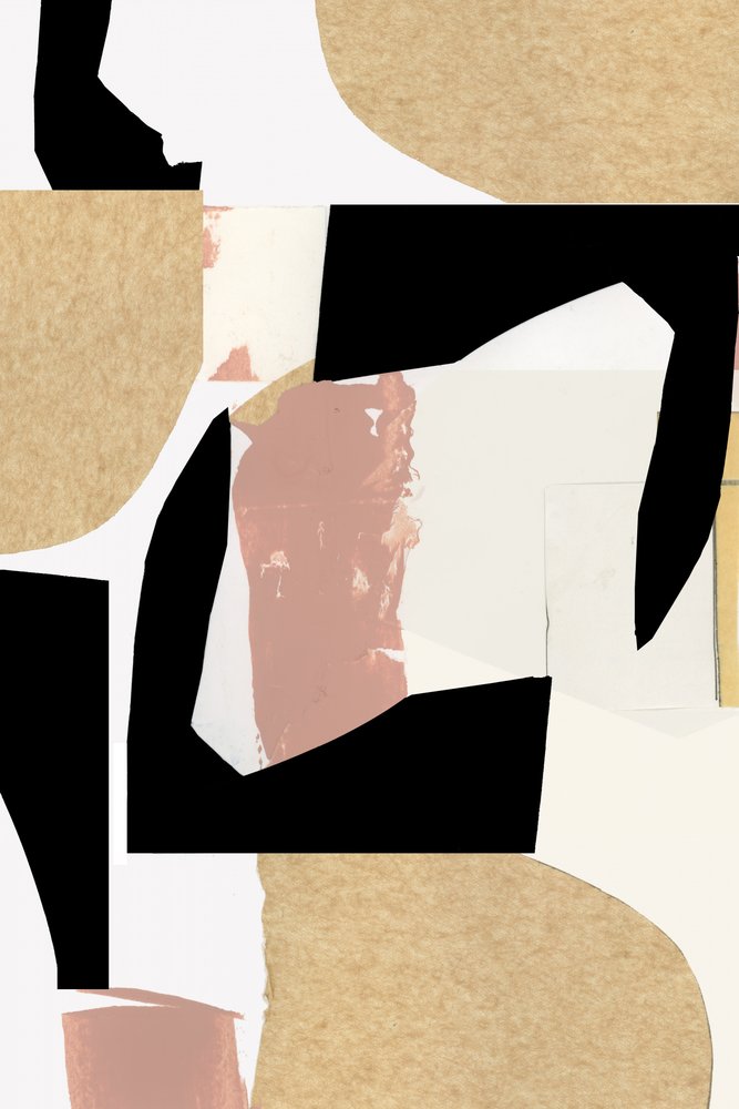 Geometrisk organisk collage af cartissi