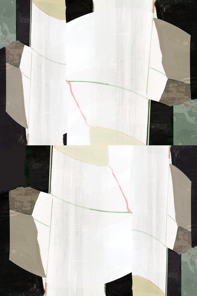 Geometrisk abstrakt i lag af cartissi