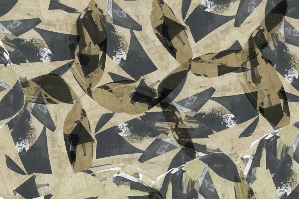 Geometriske blade i lag af cartissi