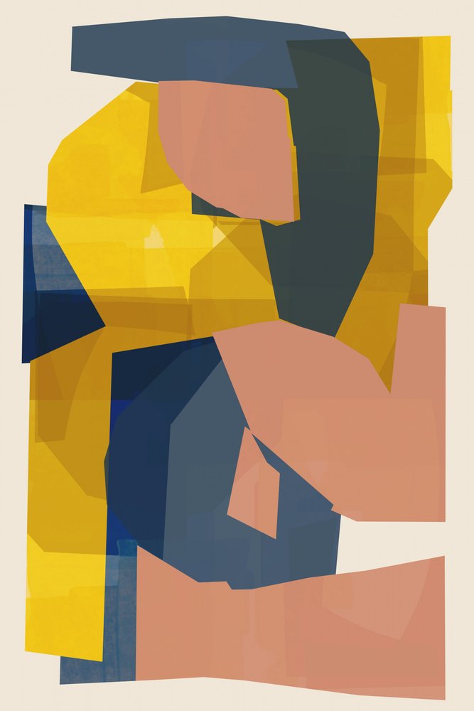 Moderne abstrakt collage af cartissi