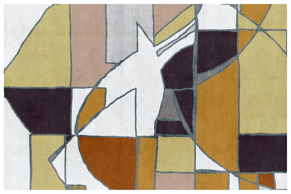 Moderne patchwork-hest af cartissi