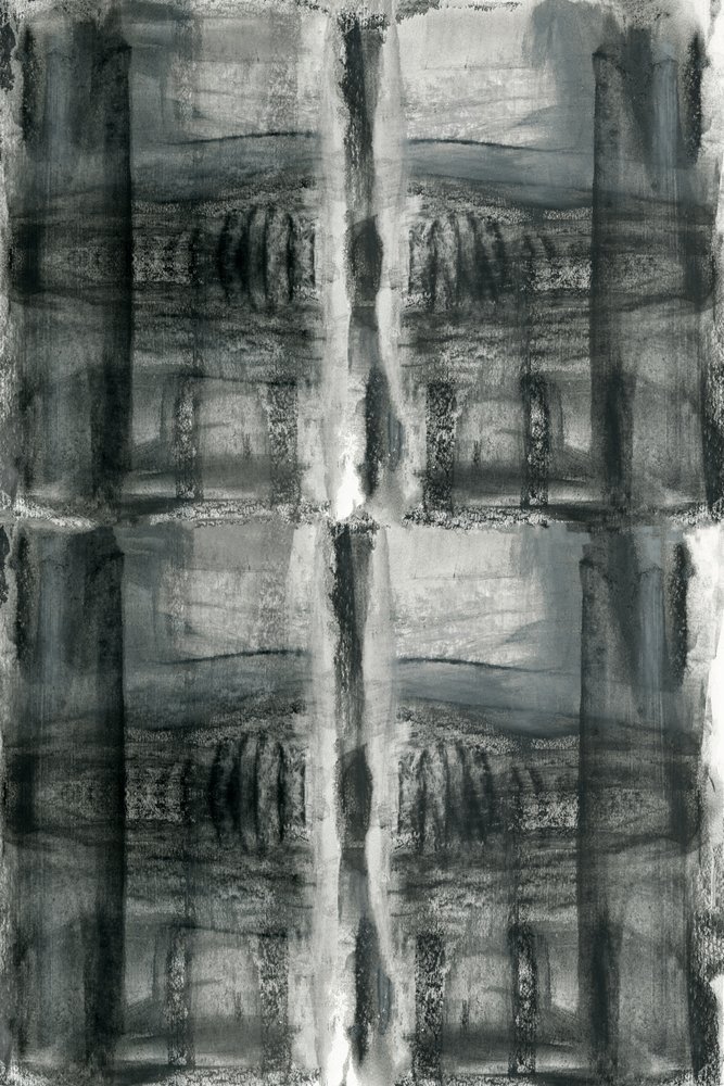Stemningsfuld arkitektonisk symmetri af cartissi