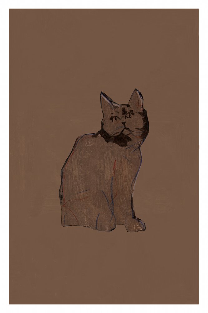 Den stille brune kat af cartissi