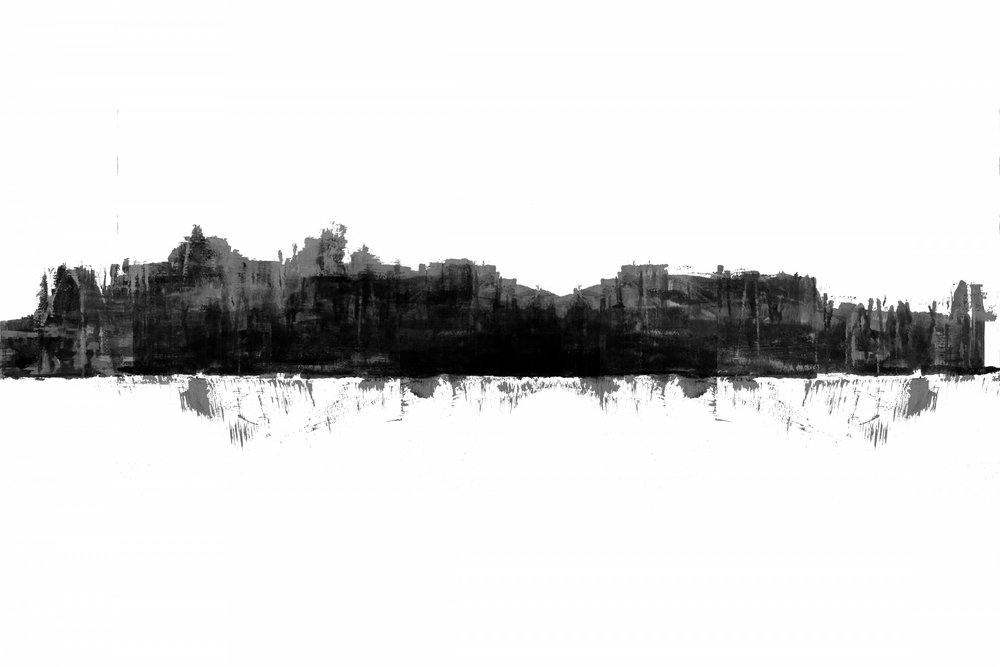 Kraftfuld urban refleksion af cartissi