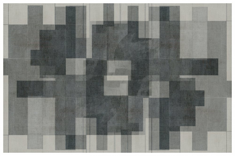 Geometrisk design i tonale nuancer af cartissi