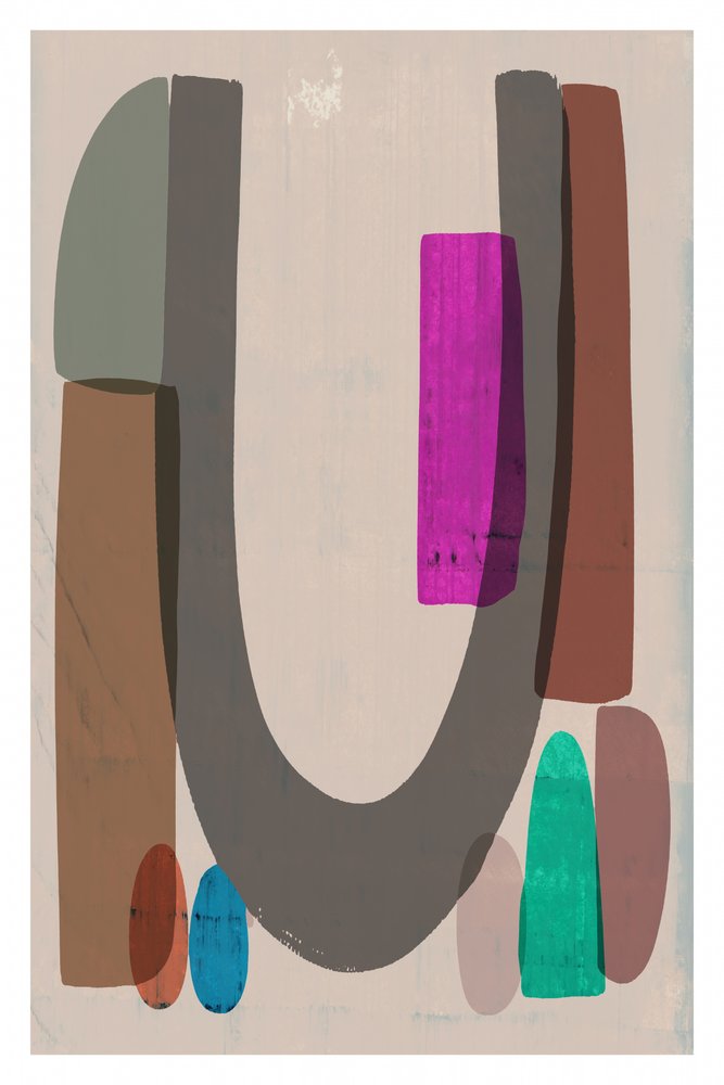 Livlige abstrakte former af cartissi