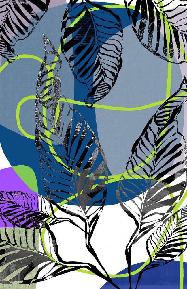Livlig, abstrakt jungle af cartissi