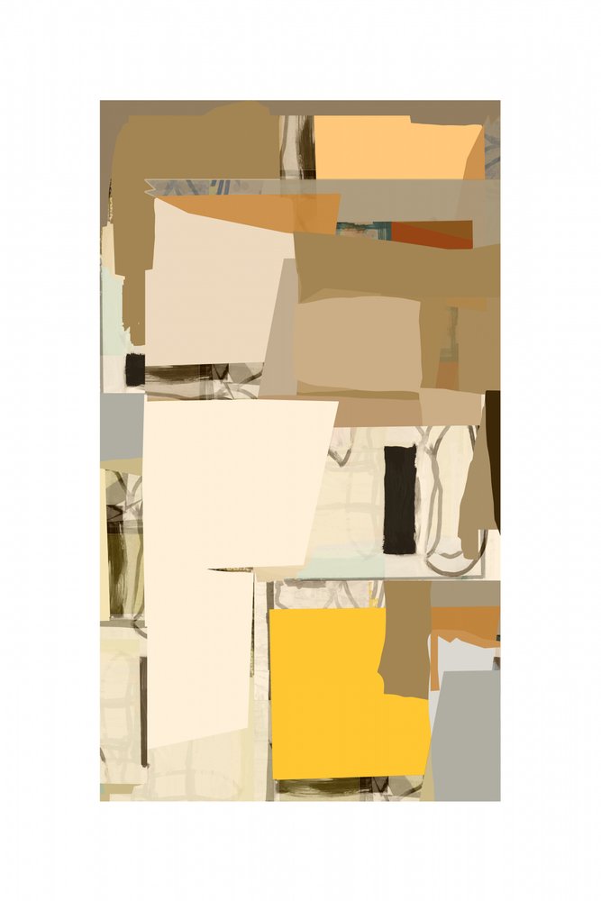 Varm geometrisk collage af cartissi