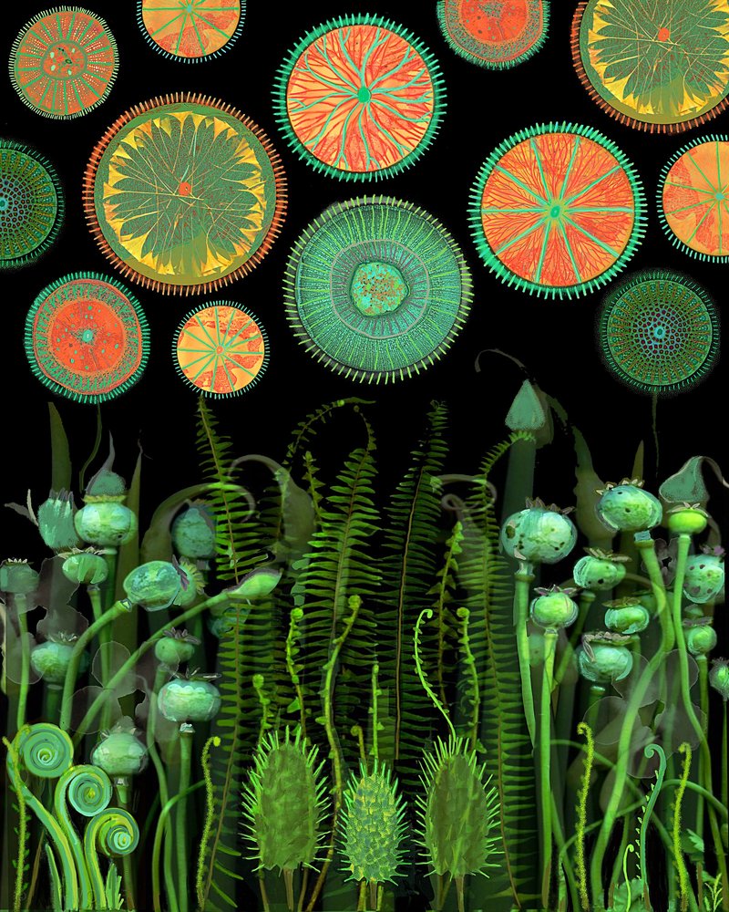 Fantastiske botaniske mønstre af giovanna nicolo
