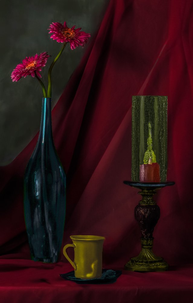 Dramatisk blomsterstilleben af jlloydphoto