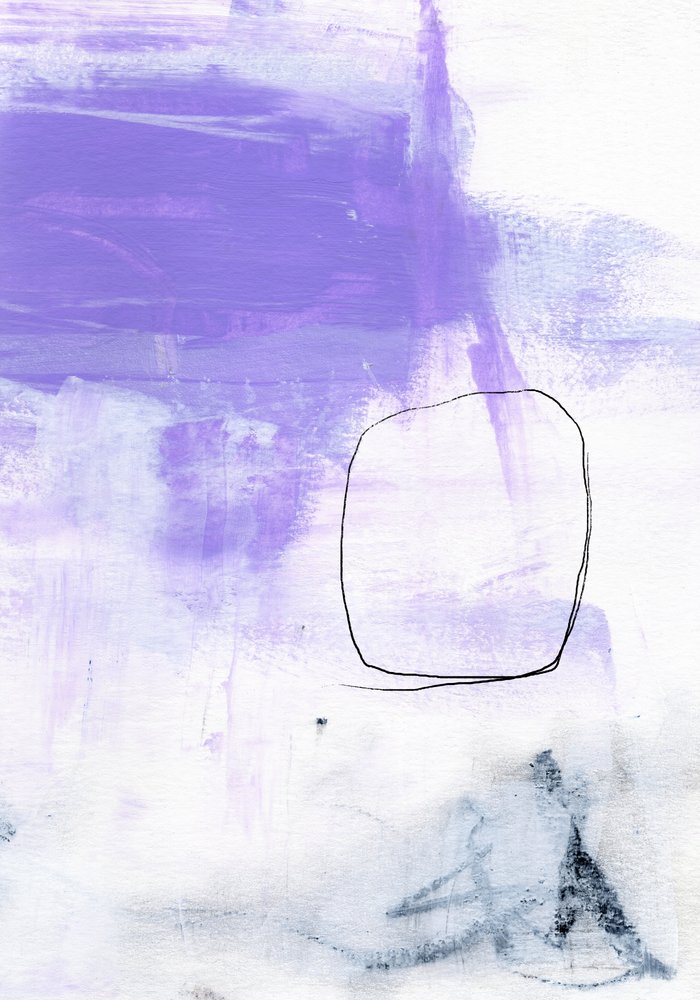 Lilla abstrakt cirkel af uplusmestudio