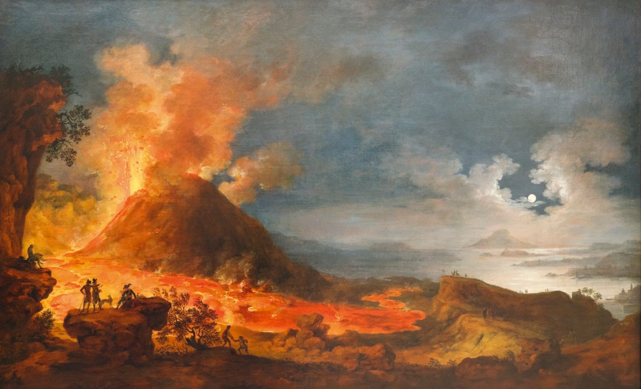 Udbrud af Vesuv, Italien, 14. maj 1771 af Unknown