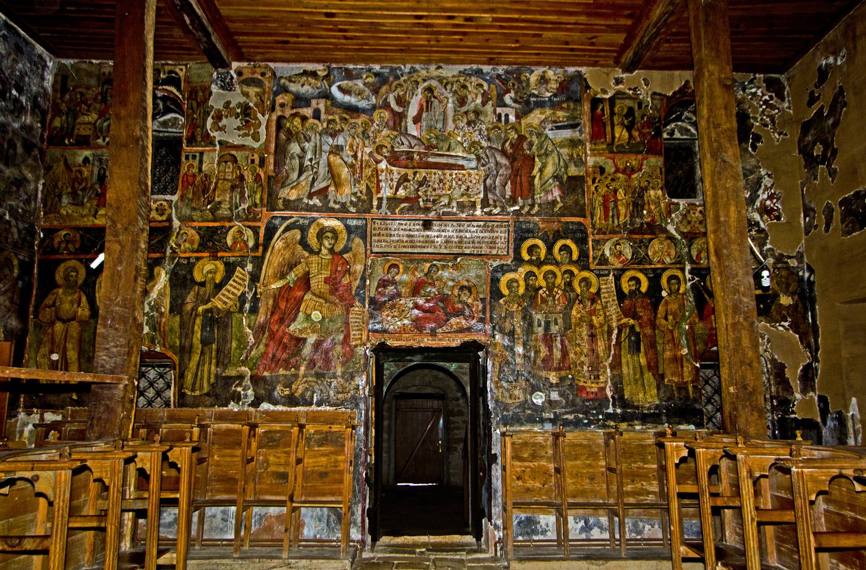Fresker i St Mary-kirken, Ardenica-klosteret, Albanien af Unknown