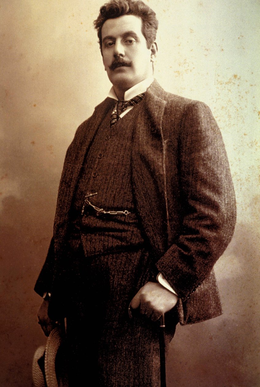 Giacomo Puccini (1858-1924) i 1900 af Unknown