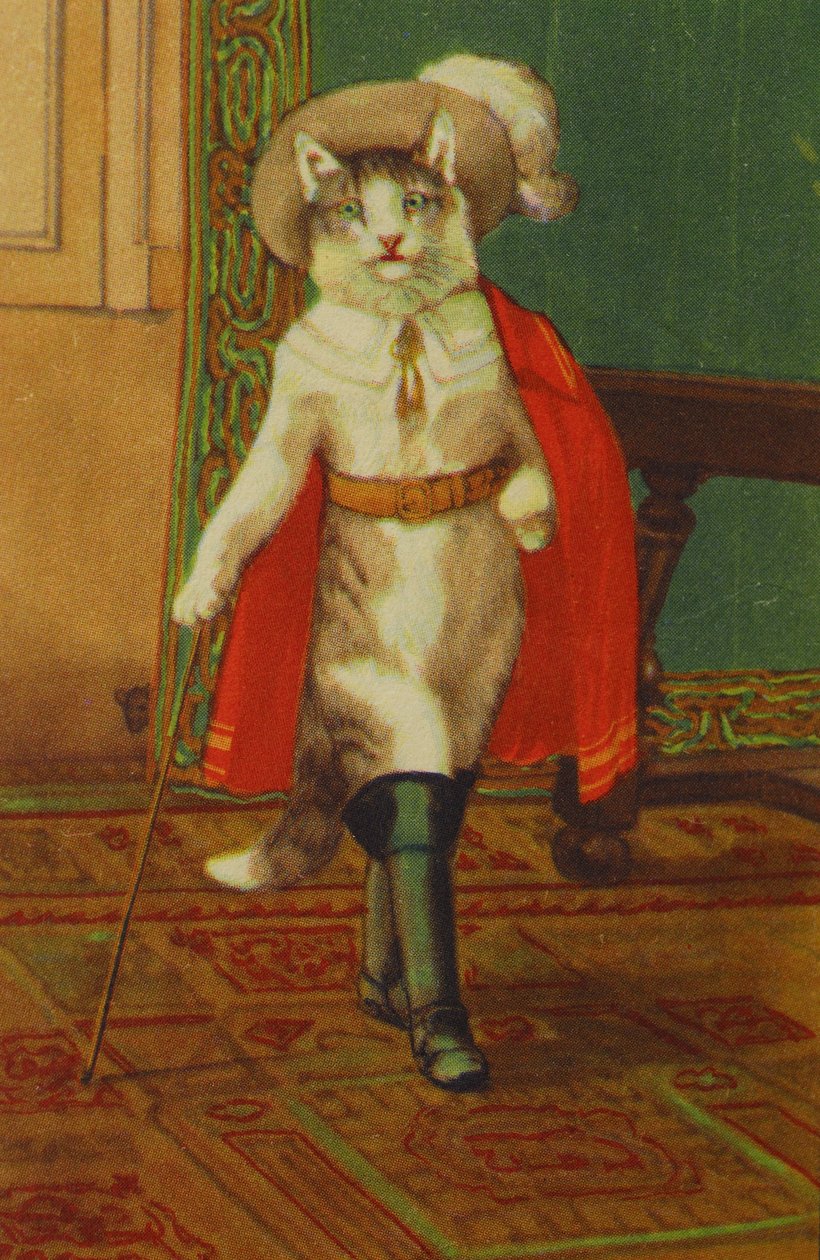 Illustration Støvlekatten Conte de Perrault af Unknown