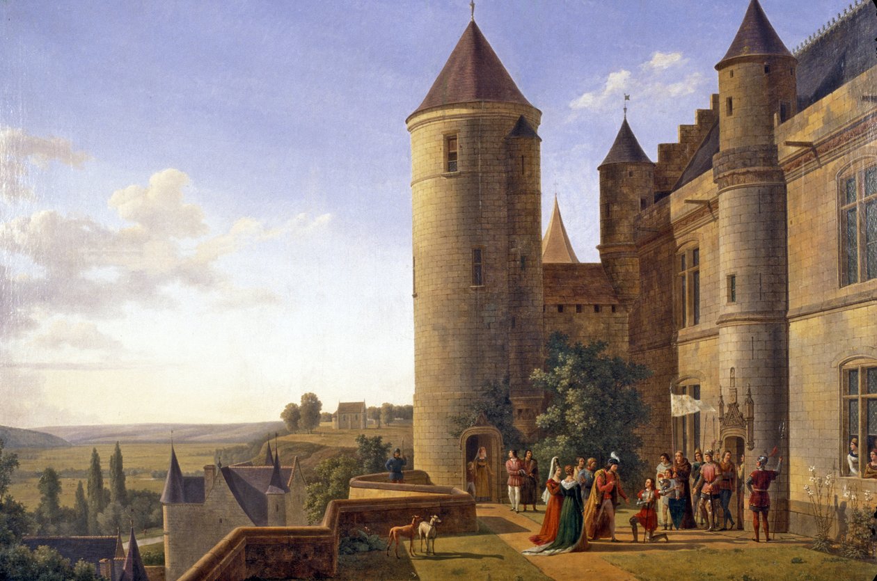 Indre & Loire N* 183 - Chateau de Loches - Møde mellem Charles VII og Jeanne d