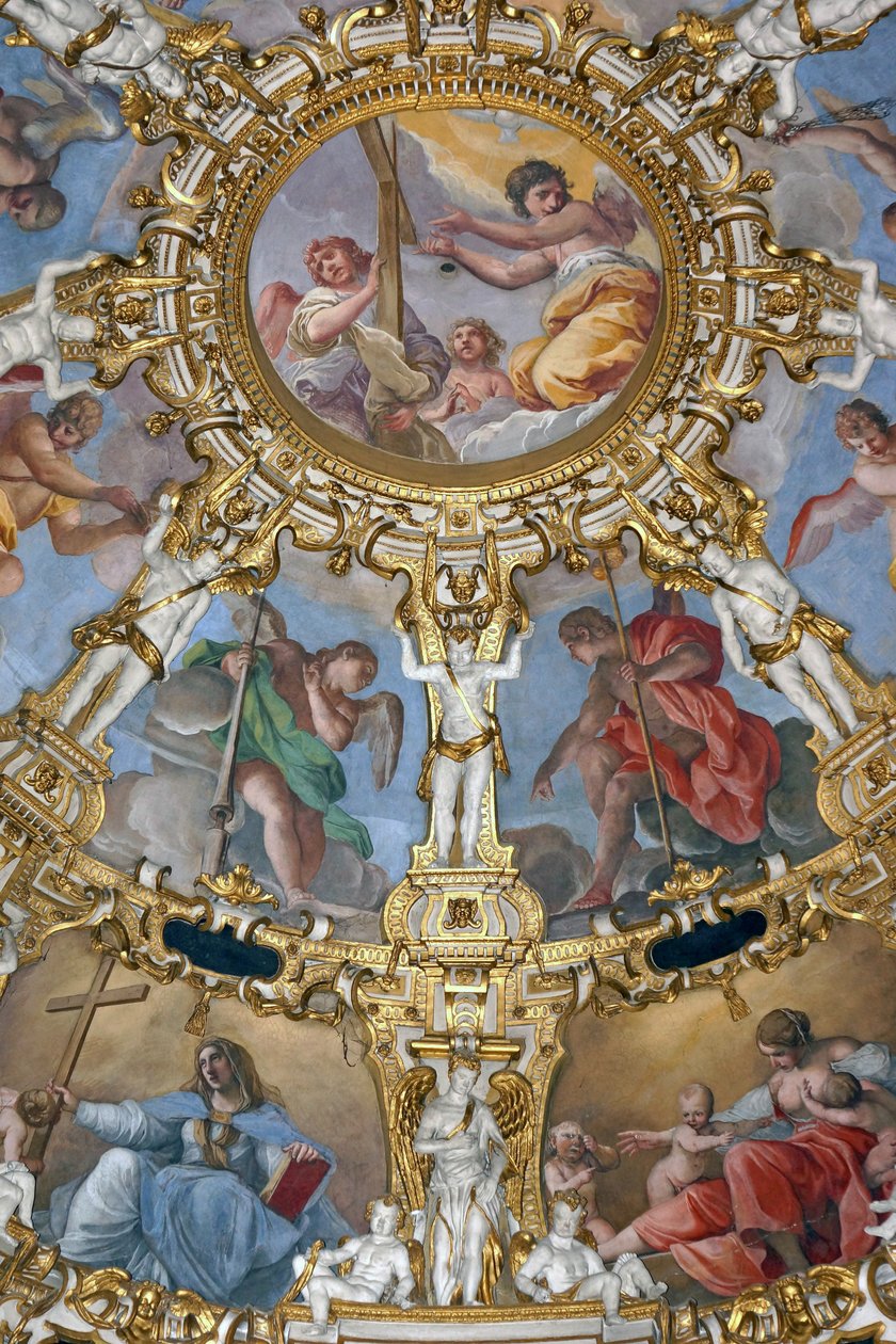 Interiør af Madonna della Ghiara, Reggio Emilia, Emilia-Romagna, Italien af Unknown