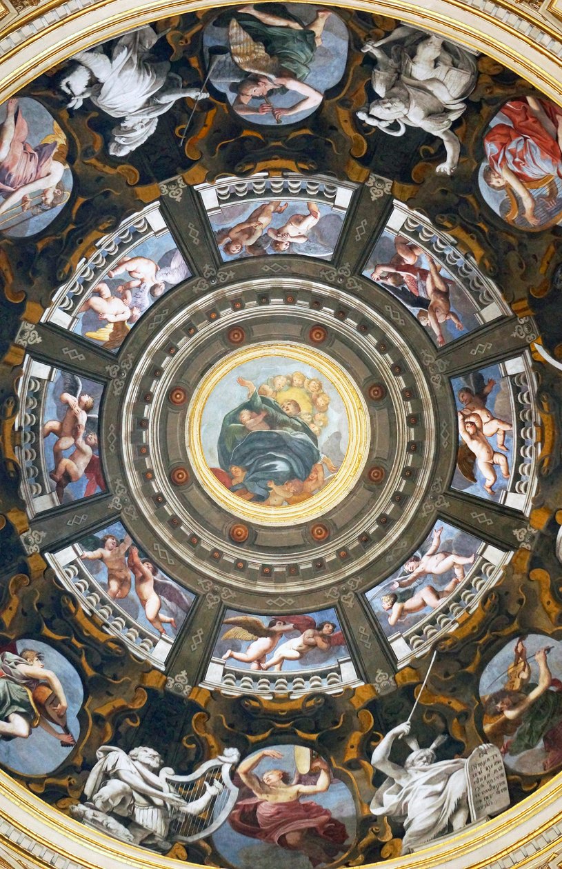 Interiør af Madonna della Ghiara, Reggio Emilia, Emilia-Romagna, Italien af Unknown