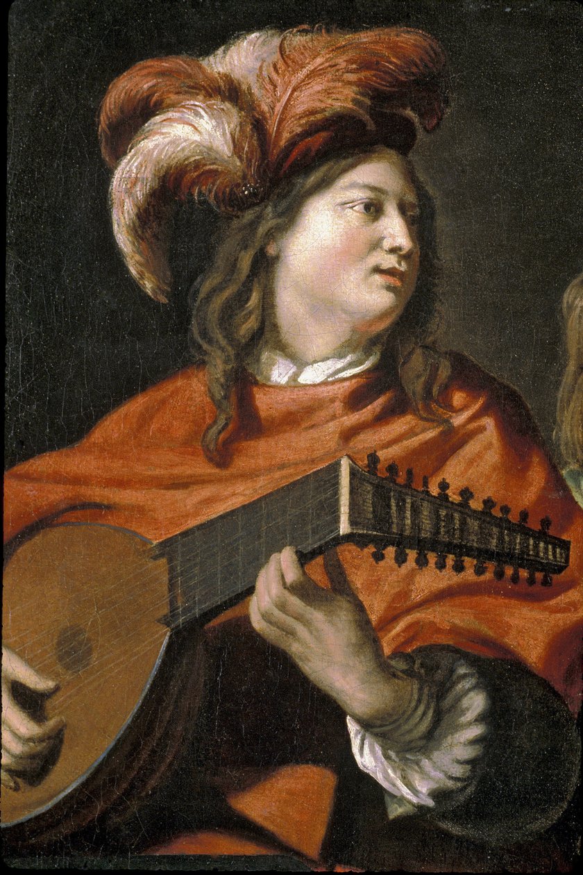 Picardie 087 - Laon - Museum - "" Le Concert"" (detaljeret) af Mathieu Le Nain (1607-1667) af Unknown
