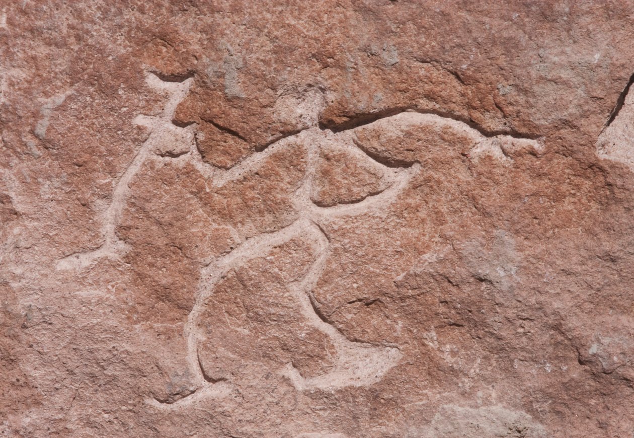 Pona Petroglyffer på klipperne ved Loa-floden af Unknown
