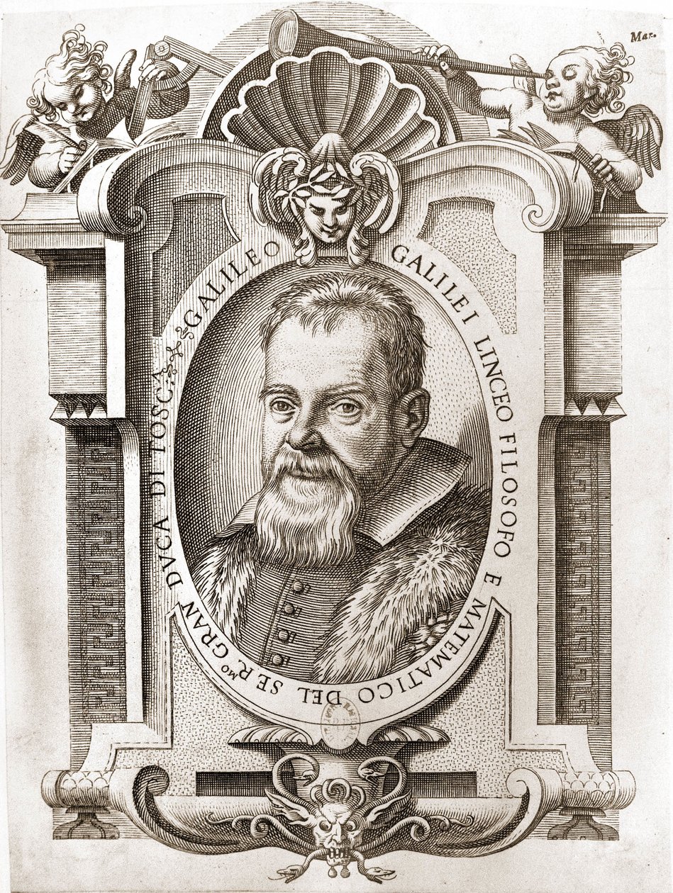 Portræt af Galileo Galilei denne Galileo (1564 - 1642). af Unknown