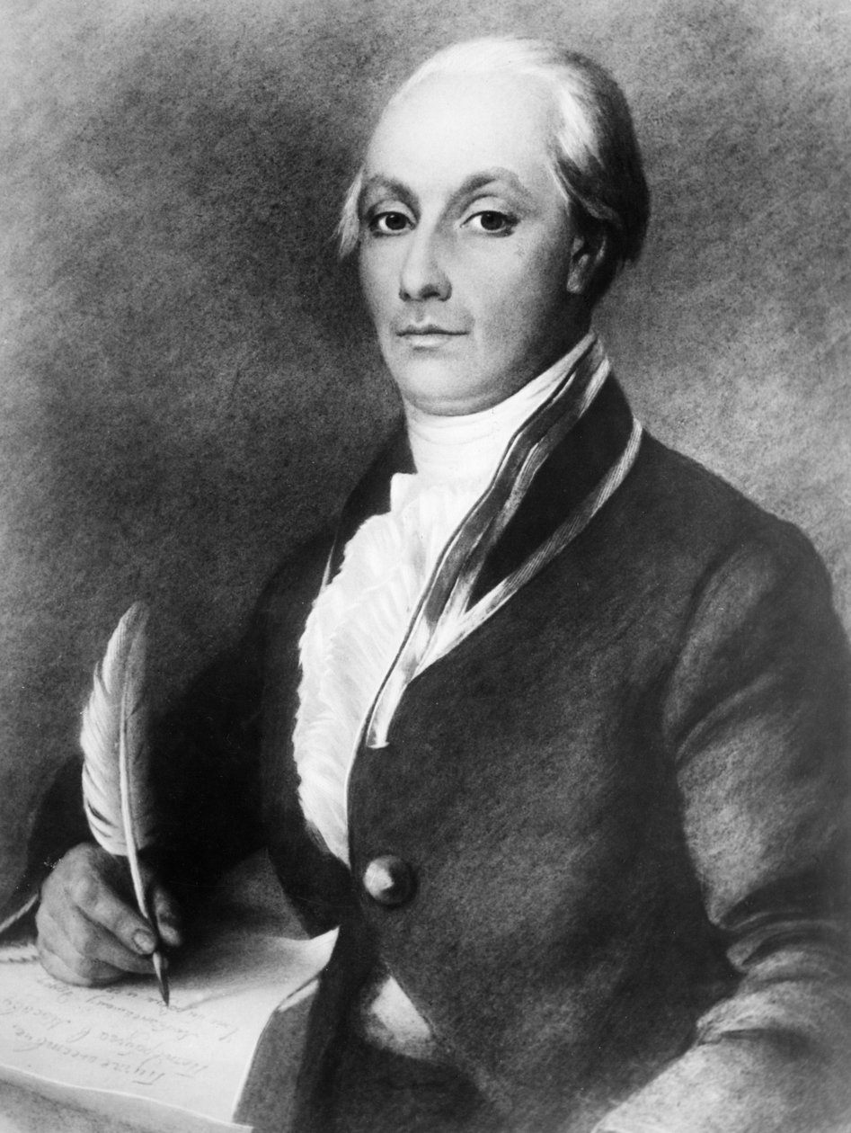 Portræt af russisk revolutionær forfatter og filosof, Alexander Radishchev (1749 - 1802), af A, Laktionov. af Unknown