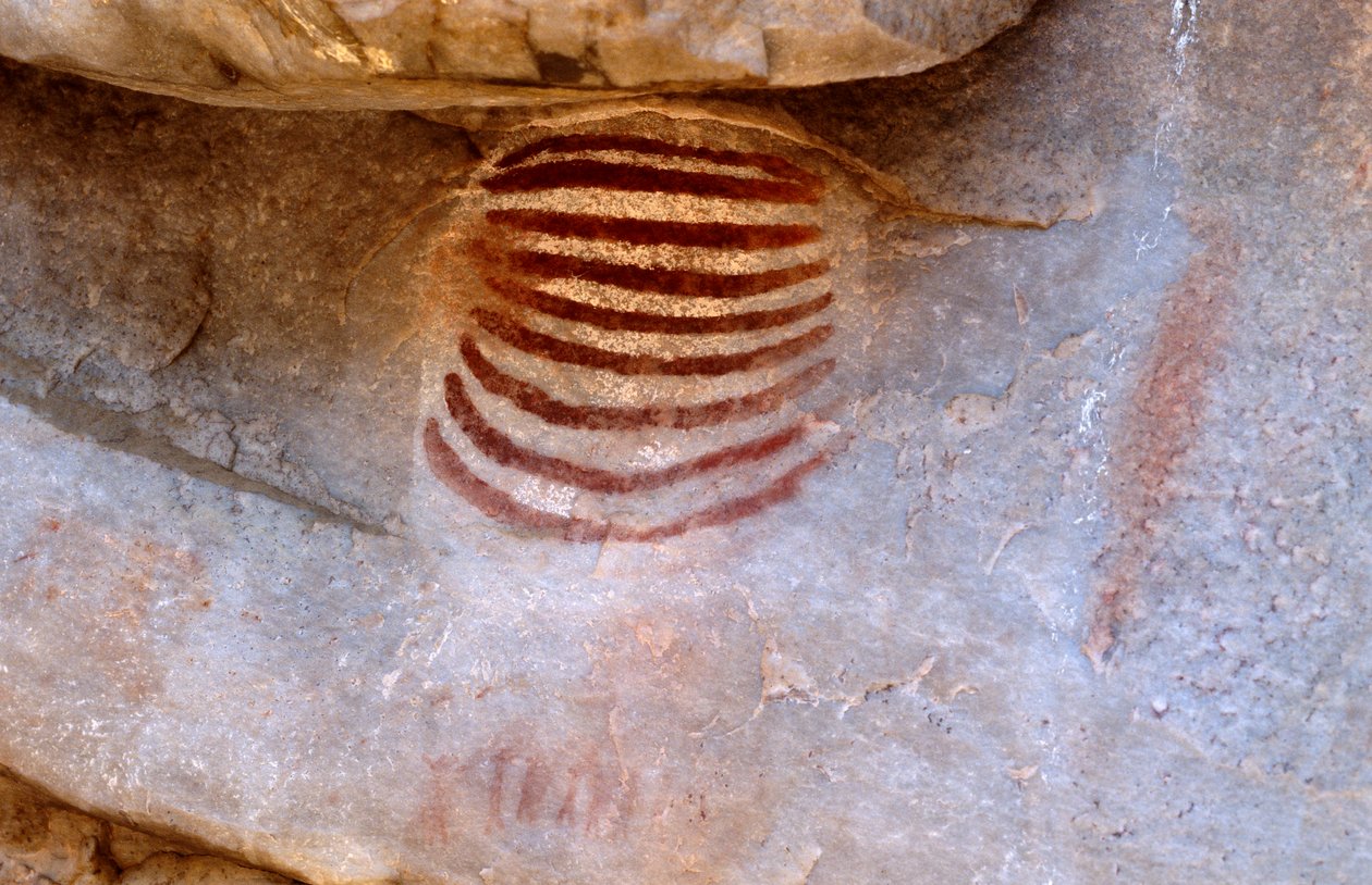 San (bushmen) klippemaleri, Cedarburg, Western Cape af Unknown