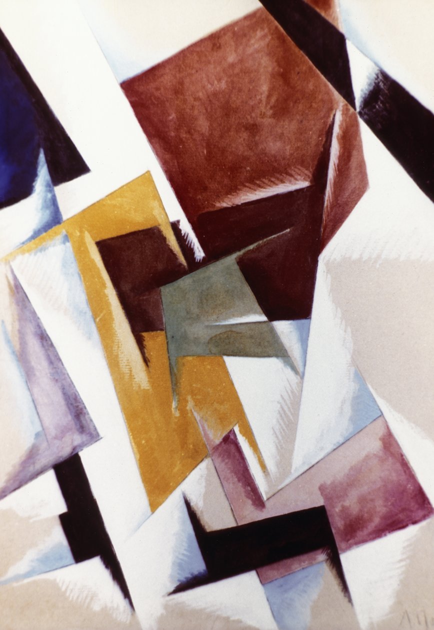 Spacial Force Construction (1921) Maleri af Lyubov Popova (1889 - 1924). af Unknown