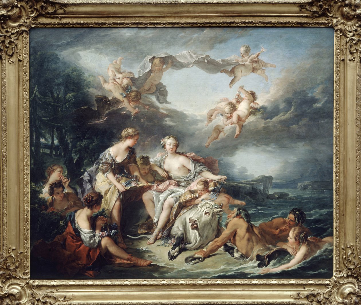 Bortførelsen af ​​Europa - af Boucher, 1747, Louvre-museet af Unknown
