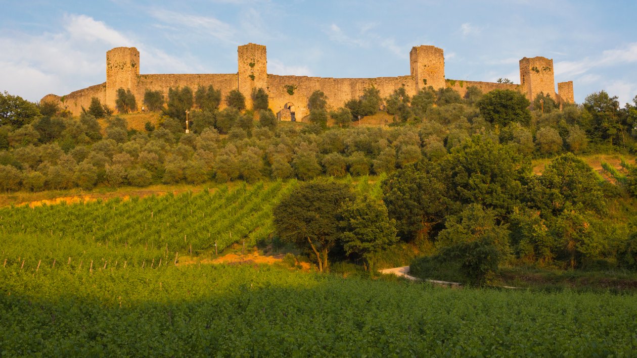 Befæstet middelalderby, Monteriggioni, Italien af Unbekannt Unbekannt