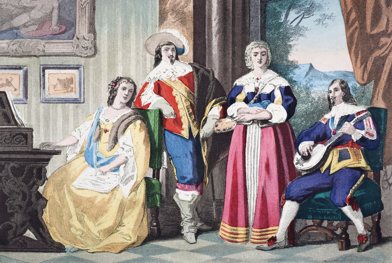 Engelsk kavalerkostume under Charles II